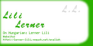 lili lerner business card